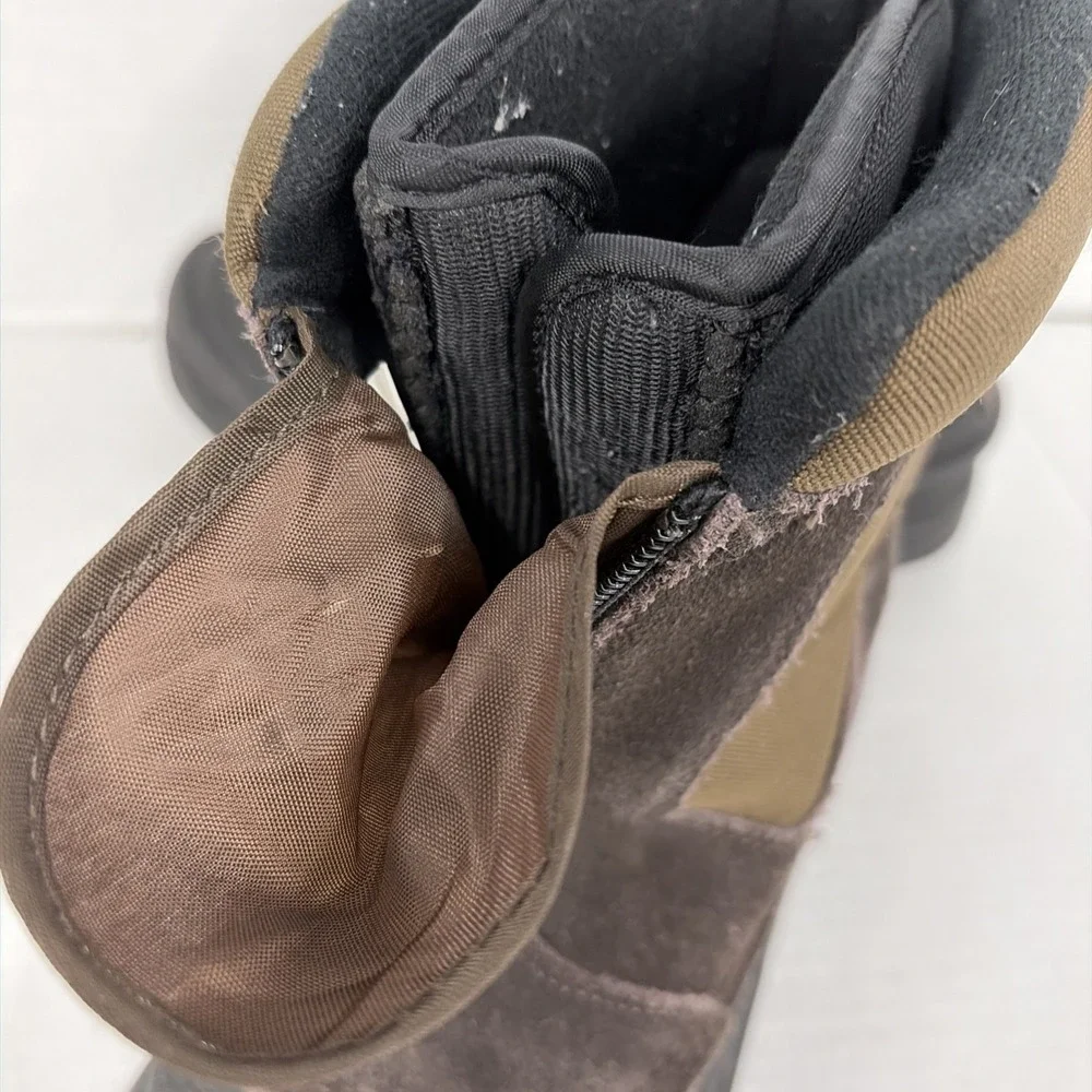 Ranger Boots Resistant Men's 8 Rubber Suede leather BROWN snow‎ EUC insulated